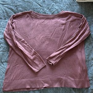 Lululemon mauve Well Being Sweater, size 8